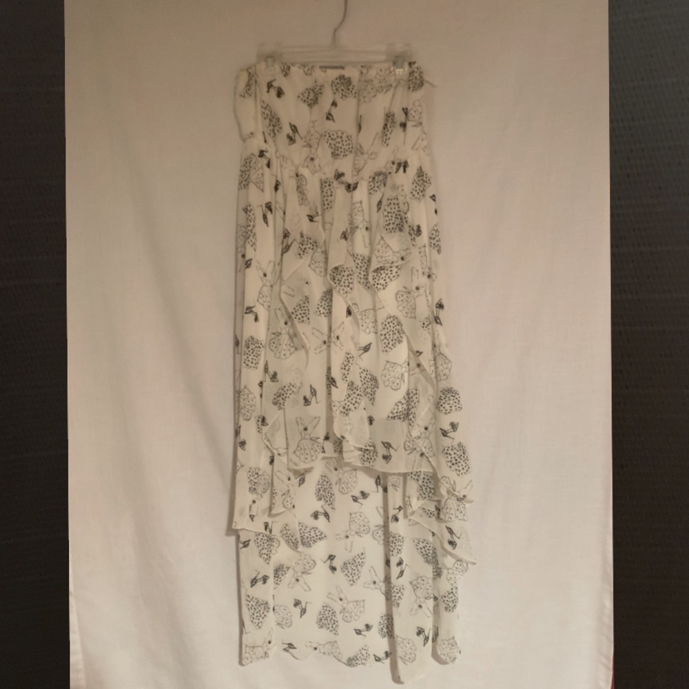 Butterfly patterned dress.